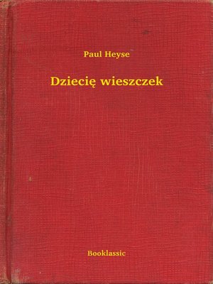 cover image of Dziecię wieszczek